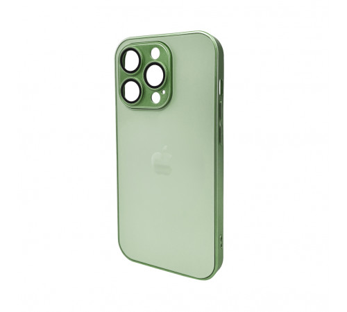 Чохол для смартфона AG Glass Matt Frame Color Logo for Apple iPhone 14 Pro Light Green (AGMattFrameiP14PLGreen)