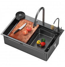 Многофункциональная кухонная мойка-раковина "Водопад" RK (75х46см) (1шт/ящ)