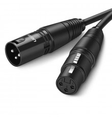 Аудіокабель UGREEN AV130 Cannon Male to Female Microphone Extension Audio Cable 3m (Black)(UGR-20711) (UGR-20711)