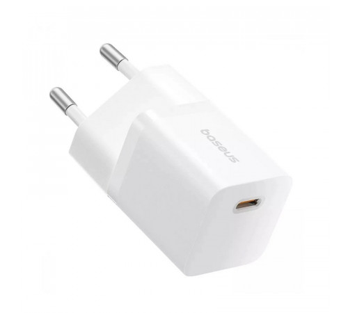 Мережевий зарядний пристрій Baseus  GaN5 Fast Charger (mini) 1C 25W EU Moon White (P10110909213-00)