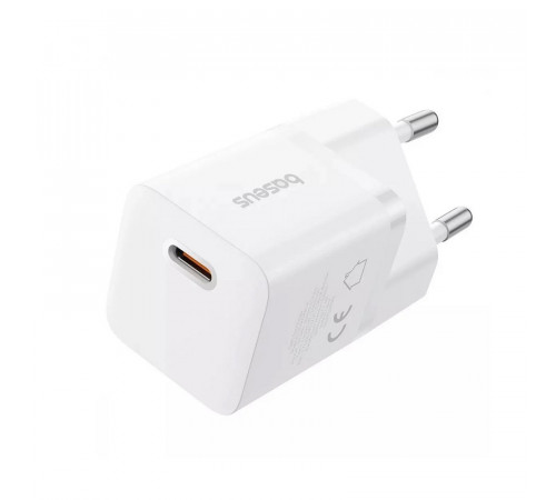 Мережевий зарядний пристрій Baseus  GaN5 Fast Charger (mini) 1C 25W EU Moon White (P10110909213-00)