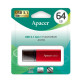 Флеш-накопичувач Apacer USB 3.2 Gen 1 AH25B 64Gb Red (AP64GAH25BR-1)