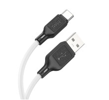 Кабель HOCO X90 Cool silicone charging data cable for Type-C White (6931474788450)