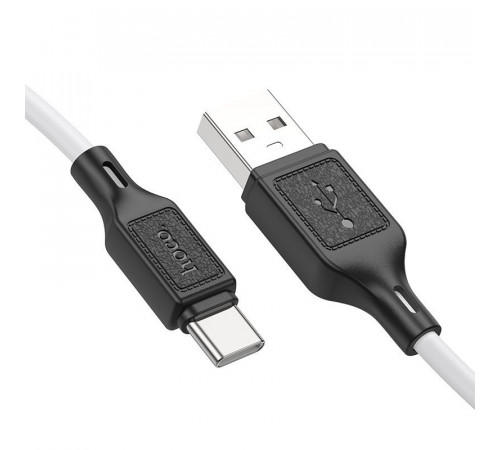 Кабель HOCO X90 Cool silicone charging data cable for Type-C White (6931474788450)