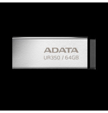 Флеш-накопичувач ADATA USB 3.2 UR 350 64Gb Silver/Black (UR350-64G-RSR/BK)