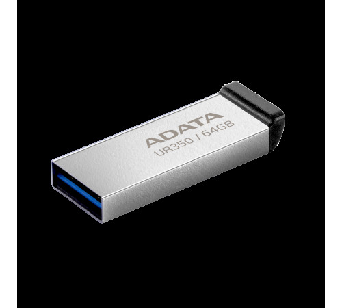 Флеш-накопичувач ADATA USB 3.2 UR 350 64Gb Silver/Black (UR350-64G-RSR/BK)