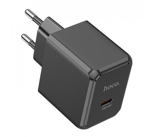 Мережевий зарядний пристрій HOCO CS13A Ocean single port PD20W charger Black (6942007603805)