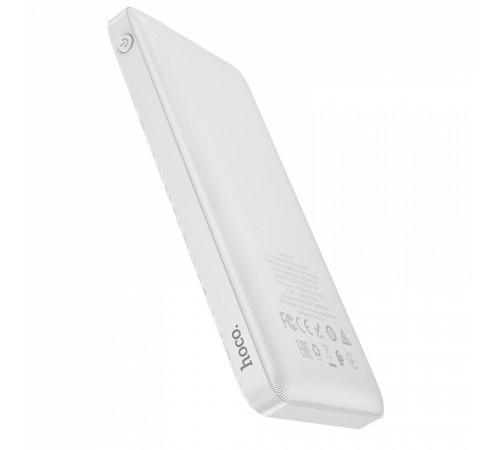 Зовнішній акумулятор HOCO J72 Easy travel power bank(10000mAh) White (6931474738387)