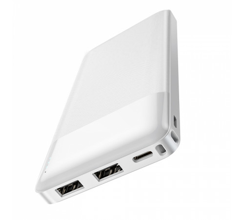 Зовнішній акумулятор HOCO J72 Easy travel power bank(10000mAh) White (6931474738387)
