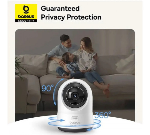IP-камера відеоспостереження Baseus Security P1 Pro Indoor Camera 3K White (Adapter Not Included) (S0TV022130)