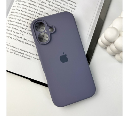 Чохол для смартфона Silicone Full Case AA Camera Protect for Apple iPhone 16 28,Lavender Grey (FullAAi16-28)