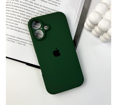 Чохол для смартфона Silicone Full Case AA Camera Protect for Apple iPhone 16 40,Atrovirens (FullAAi16-40)