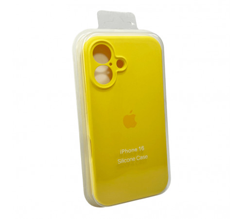 Чохол для смартфона Silicone Full Case AA Camera Protect for Apple iPhone 16 56,Sunny Yellow (FullAAi16-56)