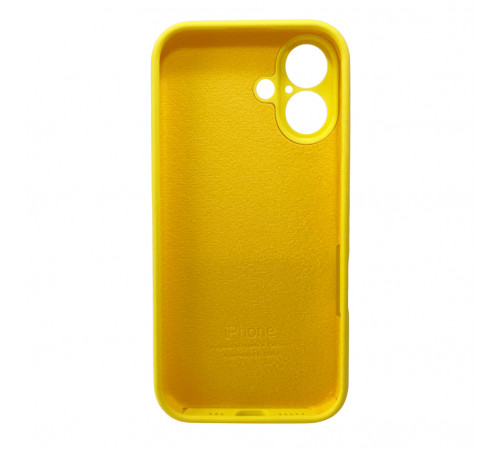 Чохол для смартфона Silicone Full Case AA Camera Protect for Apple iPhone 16 56,Sunny Yellow (FullAAi16-56)