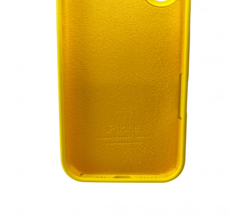Чохол для смартфона Silicone Full Case AA Camera Protect for Apple iPhone 16 56,Sunny Yellow (FullAAi16-56)