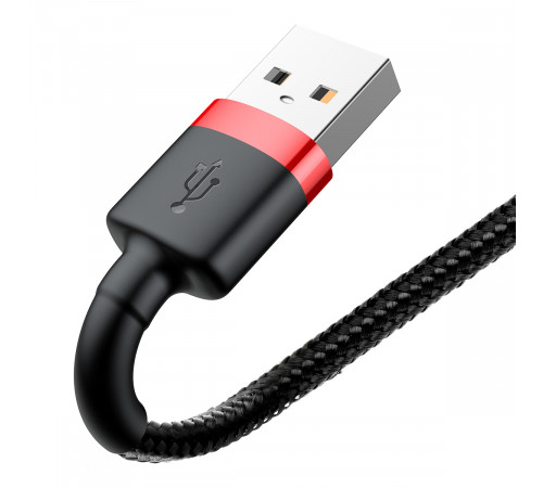 Кабель Baseus Cafule Cable USB For Lightning 2.4A 1m Red+Black (CALKLF-B19)