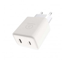 Мережевий зарядний пристрій WUW-C189 PD 20W Charger USB C + USB C white (C189)