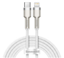 Кабель Baseus Cafule Series Metal Data Cable Type-C to iP PD 20W 2m White (CATLJK-B02)