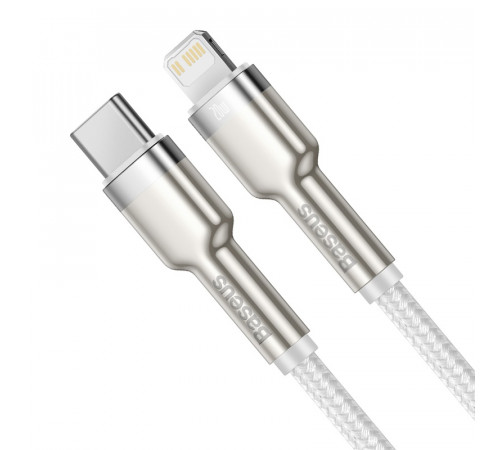 Кабель Baseus Cafule Series Metal Data Cable Type-C to iP PD 20W 2m White (CATLJK-B02)