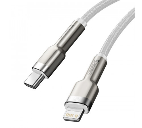 Кабель Baseus Cafule Series Metal Data Cable Type-C to iP PD 20W 2m White (CATLJK-B02)