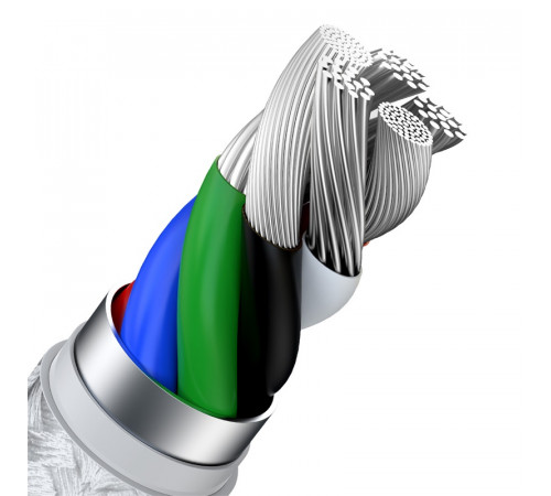 Кабель Baseus Cafule Series Metal Data Cable Type-C to iP PD 20W 2m White (CATLJK-B02)