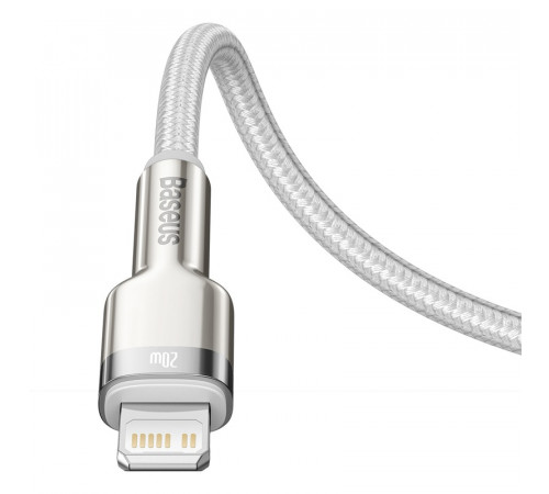 Кабель Baseus Cafule Series Metal Data Cable Type-C to iP PD 20W 2m White (CATLJK-B02)