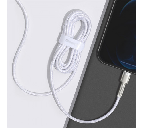 Кабель Baseus Cafule Series Metal Data Cable Type-C to iP PD 20W 2m White (CATLJK-B02)