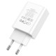 Мережевий зарядний пристрій HOCO C100A PD20W+QC3.0 charger with digital display White (6931474769800)
