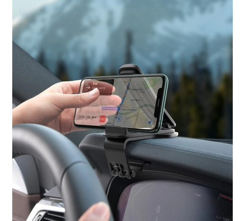 Автотримач для телефона Baseus Big Mouth Pro Car Mount（Applicable to centre console）Black (SUDZ-A01)