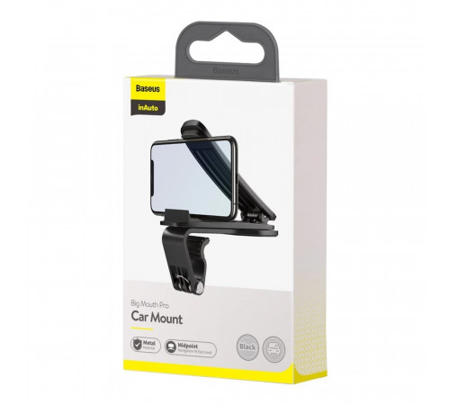 Автотримач для телефона Baseus Big Mouth Pro Car Mount（Applicable to centre console）Black (SUDZ-A01)