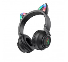 Бездротові накладні навушники BOROFONE BO18 Cat ear BT headphones Black (6974443384949)
