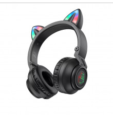Бездротові накладні навушники BOROFONE BO18 Cat ear BT headphones Black (6974443384949)