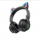 Бездротові накладні навушники BOROFONE BO18 Cat ear BT headphones Black (6974443384949)