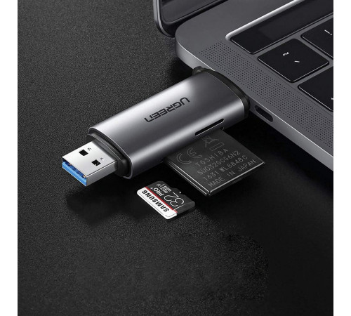 Кардрідер UGREEN CM185 USB-C/USB-A Card Reader (UGR-50706) (UGR-50706)
