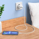 Мережевий зарядний пристрій з кабелем HOCO C106A Leisure single port charger set(iP) 10.5W White (6931474783899)