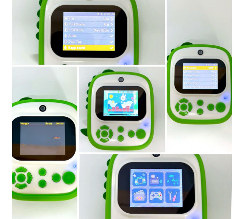 Дитяча фотокамера XO XJ05 front and rear dual camera з функцією друку