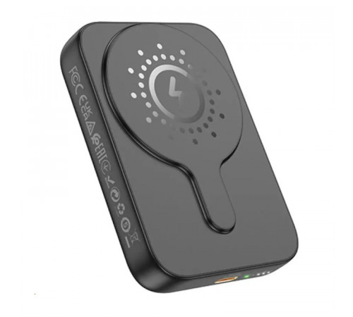 Зовнішній акумулятор HOCO J117A Esteem PD20W magnetic power bank(10000mAh) Black (6942007605823)
