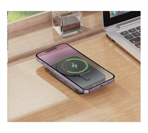 Зовнішній акумулятор HOCO J117A Esteem PD20W magnetic power bank(10000mAh) Black (6942007605823)