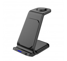 Бездротовий мультизарядний пристрій NN Z-23  3-in-1  black (NNZ23)