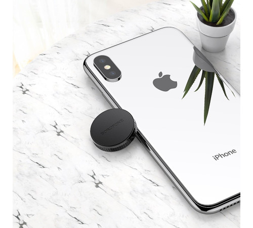 Автотримач для телефона BOROFONE BH7 Plane magnetic in-car holder Black (6931474701985)