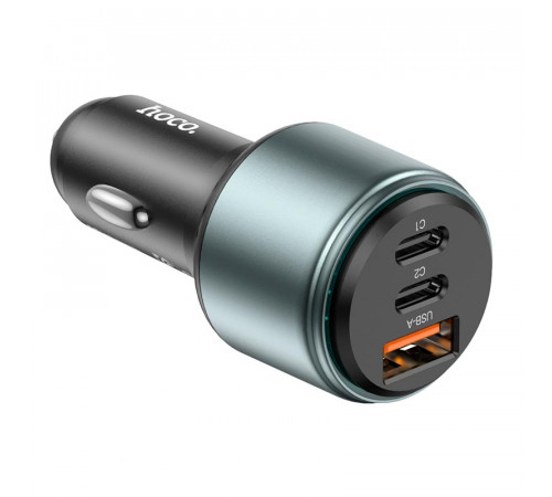 Автомобільний зарядний пристрій HOCO NZ9 Galloper 95W three-port(2C1A) car charger Black (6931474795113)