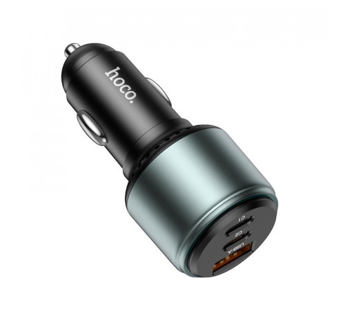 Автомобільний зарядний пристрій HOCO NZ9 Galloper 95W three-port(2C1A) car charger Black (6931474795113)