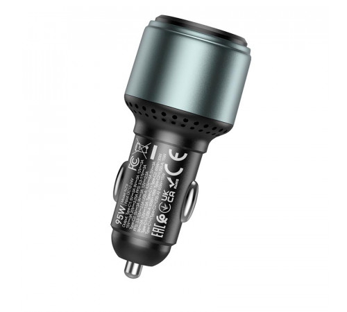 Автомобільний зарядний пристрій HOCO NZ9 Galloper 95W three-port(2C1A) car charger Black (6931474795113)