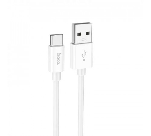 Кабель HOCO X87 Magic silicone charging data cable for Type-C White (6931474783240)