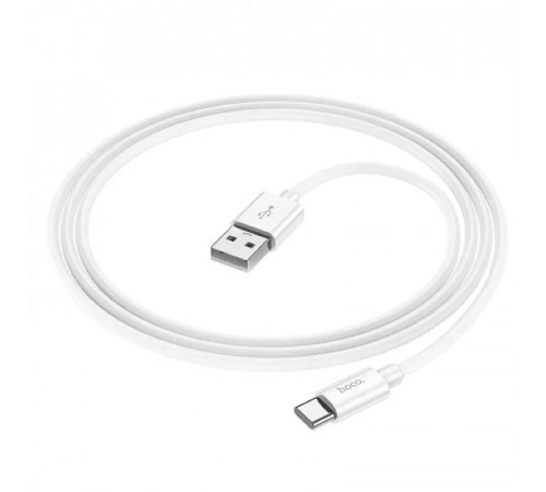 Кабель HOCO X87 Magic silicone charging data cable for Type-C White (6931474783240)