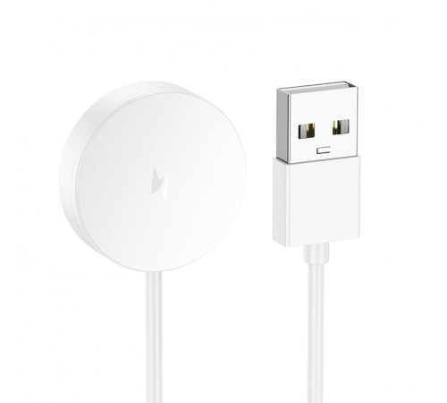 Бездротовий зарядний пристрій для смарт-годинника HOCO Y29/Y42 Ultra/Y43 AMOLED Smart sports watch charging cable White (6942007648530)