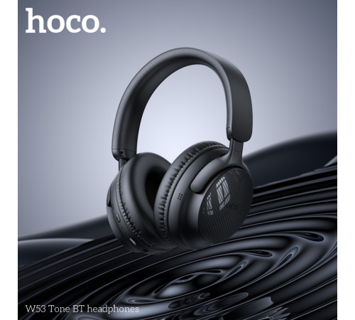 Бездротові накладні навушники HOCO W53 Tone BT headphones Classic Black (6942007646574)