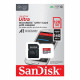 Карта пам'яті microSDXC (UHS-1) SanDisk Ultra 128Gb class 10 A1 (140Mb/s) (adapter SD) (SDSQUAB-128G-GN6MA)