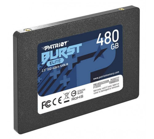 Накопичувач SSD Patriot Burst Elite 480GB 2.5" 7mm SATAIII TLC 3D (PBE480GS25SSDR)
