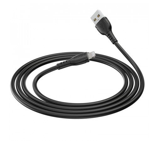 Кабель BOROFONE BX51 USB to iP 2.4A,1m, PVC, PVC connectors, Black (6931474743893)